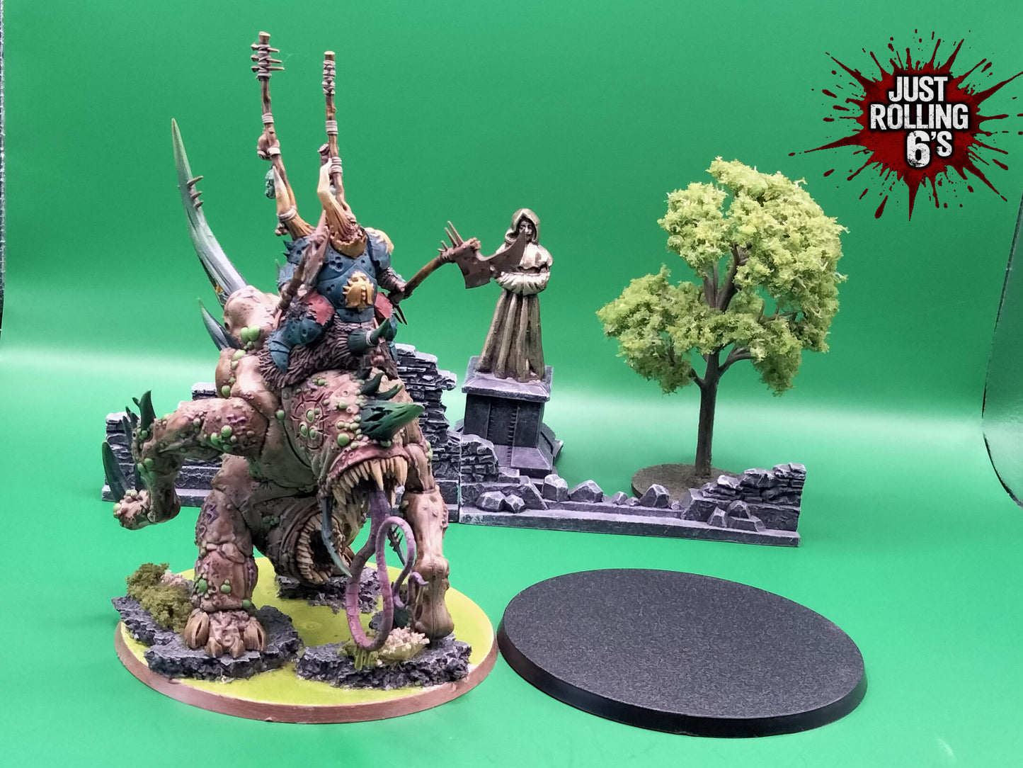 100mm Round Wargaming Miniature Base Pack of 2