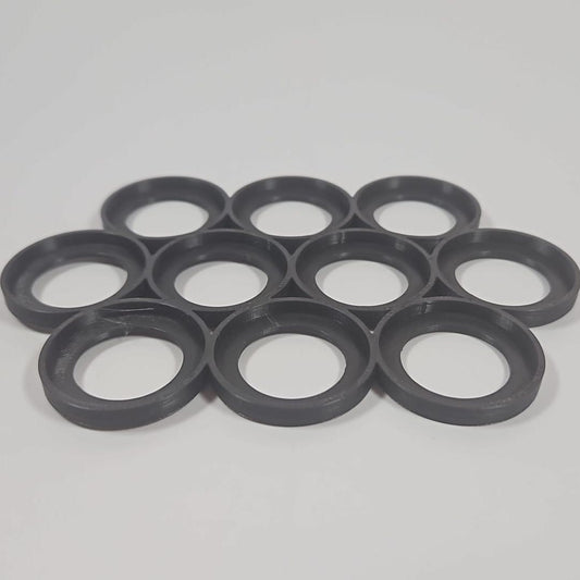 Black 25mm 10 model Cloud shape movement tray for Tabletop Wargaming