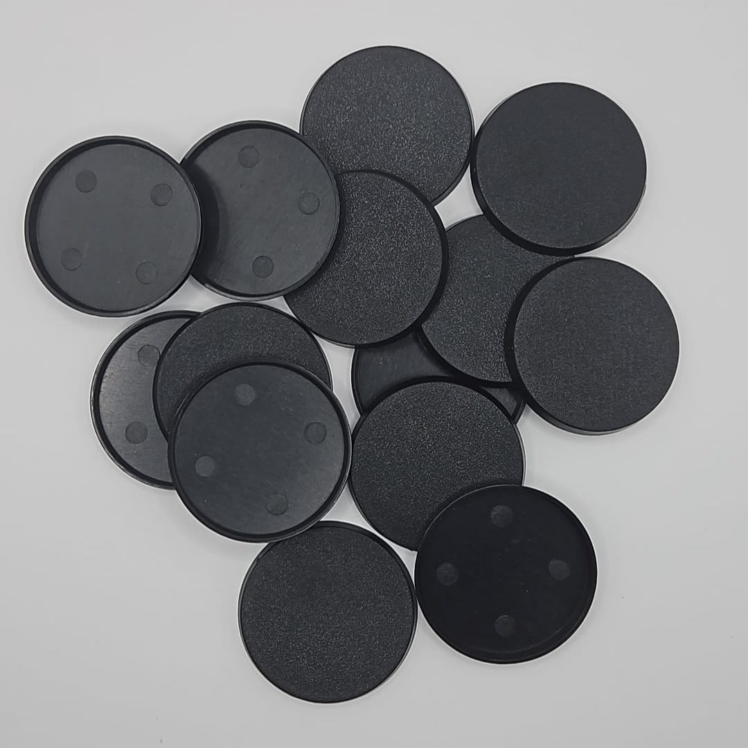 50mm Round Wargaming Miniature Base Pack of 6
