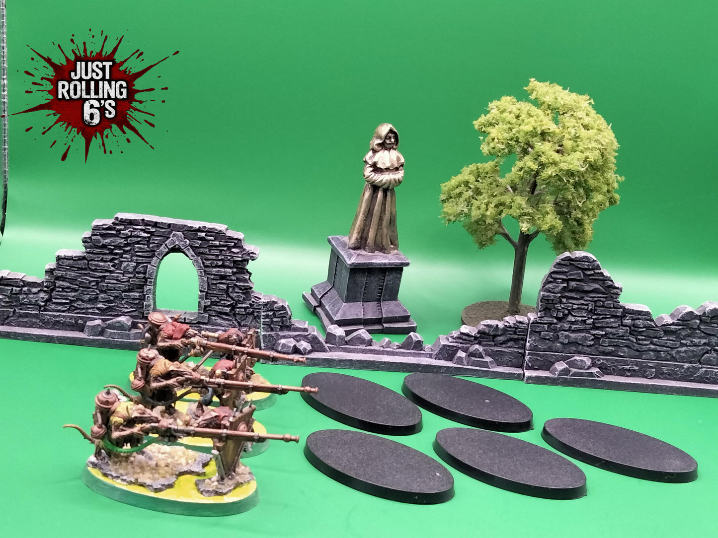 60mm x 35mm Oval Wargaming Miniature Bases