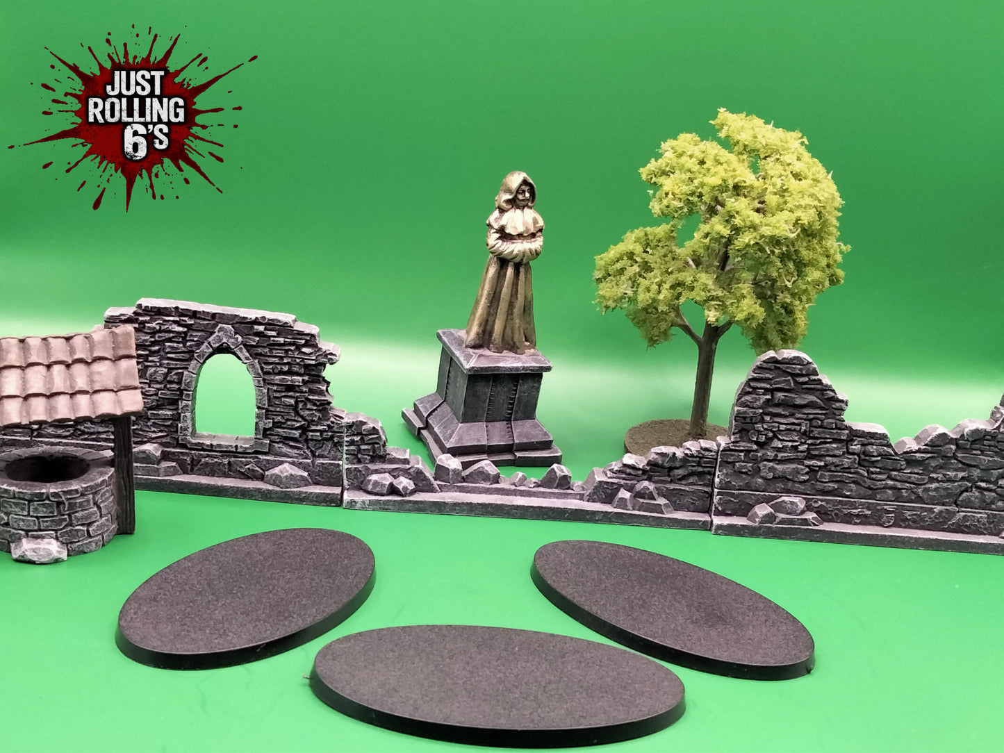 90mm x 52mm Oval Miniature Wargaming Base