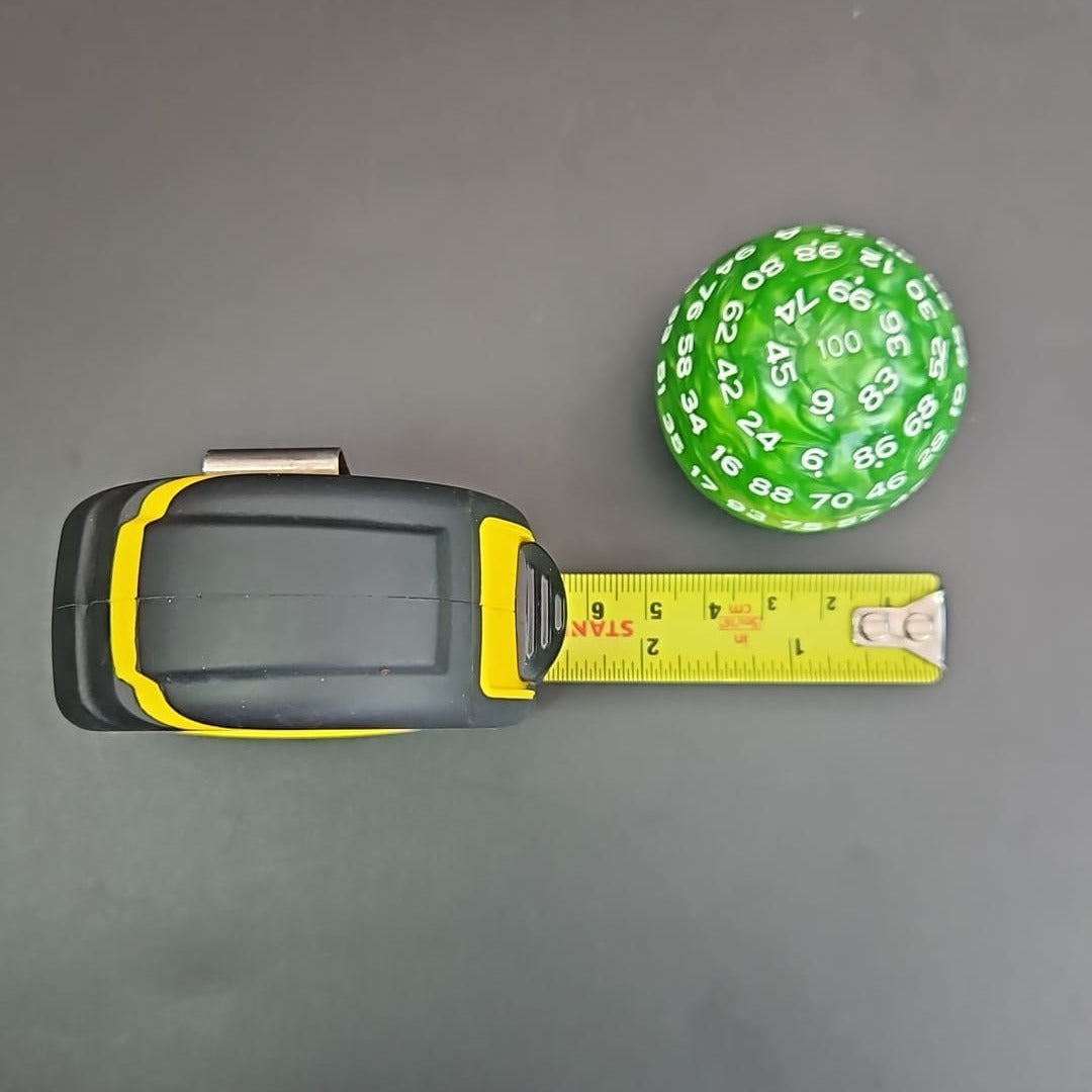 Green Warpstone Ball D100