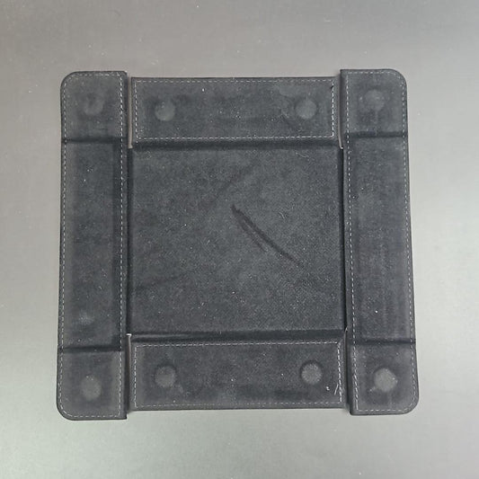 Chaos Black Square Magnetic DiceTray with PU Leather backing