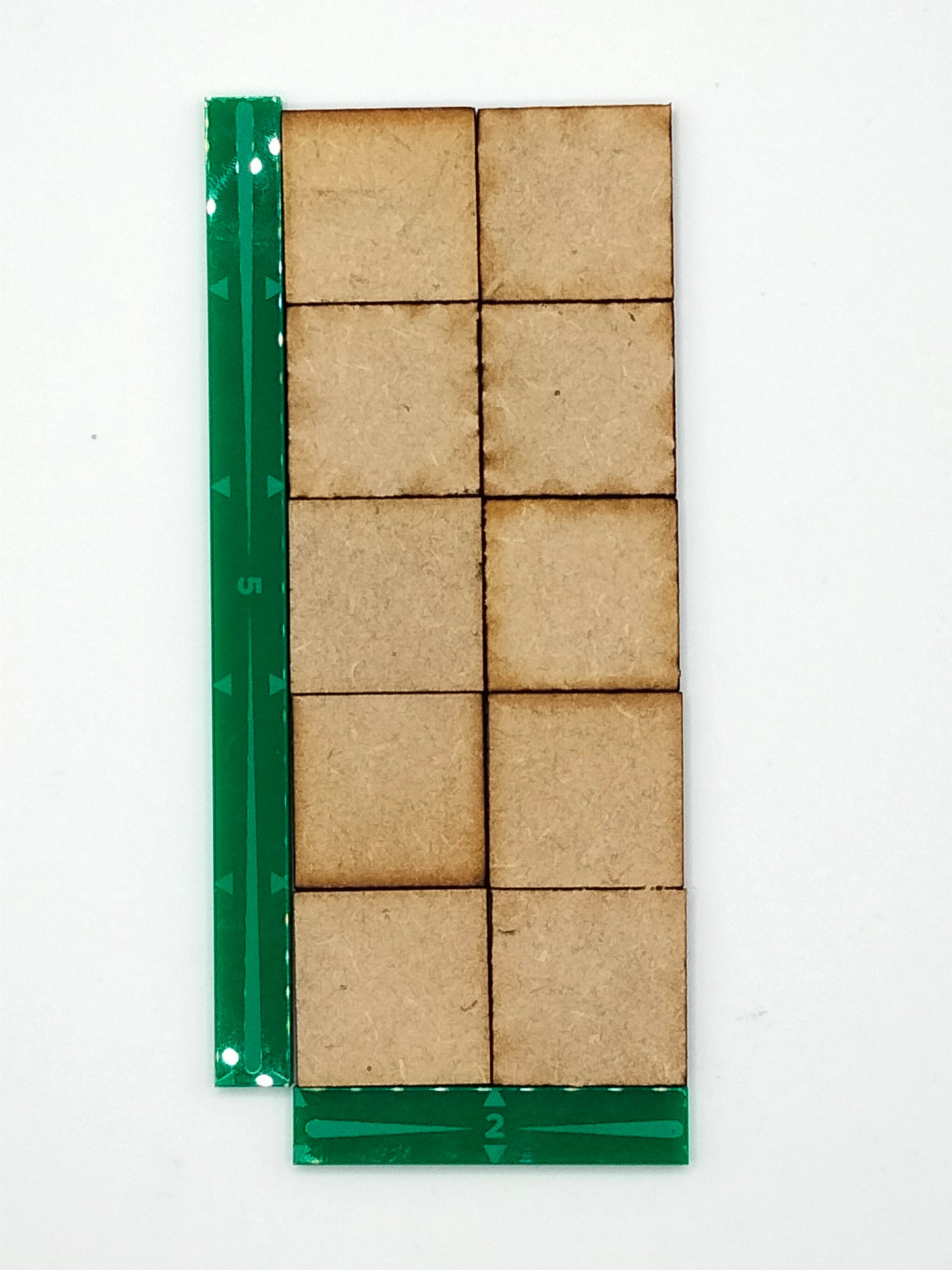 25mm Wooden Square Wargaming Miniature Base Pack of 20