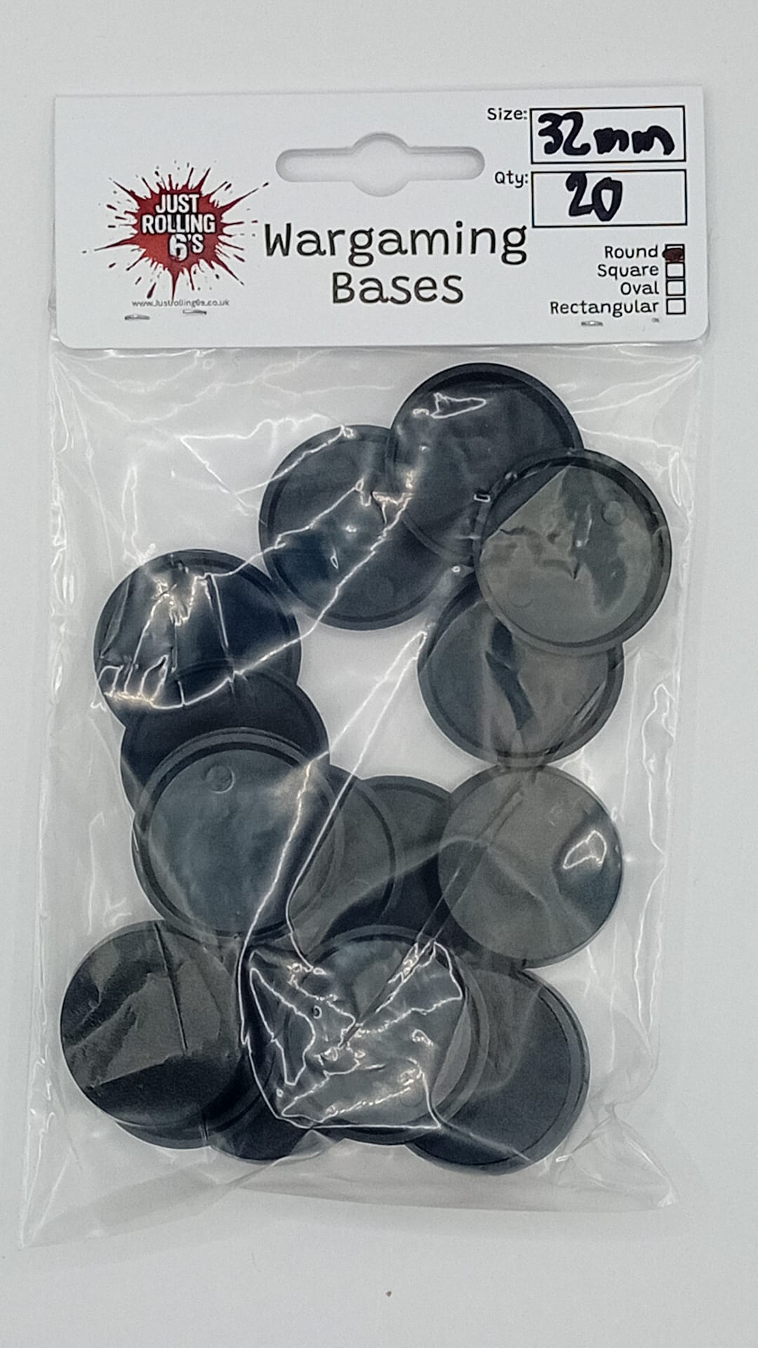 32mm Round Wargaming Miniature Bases