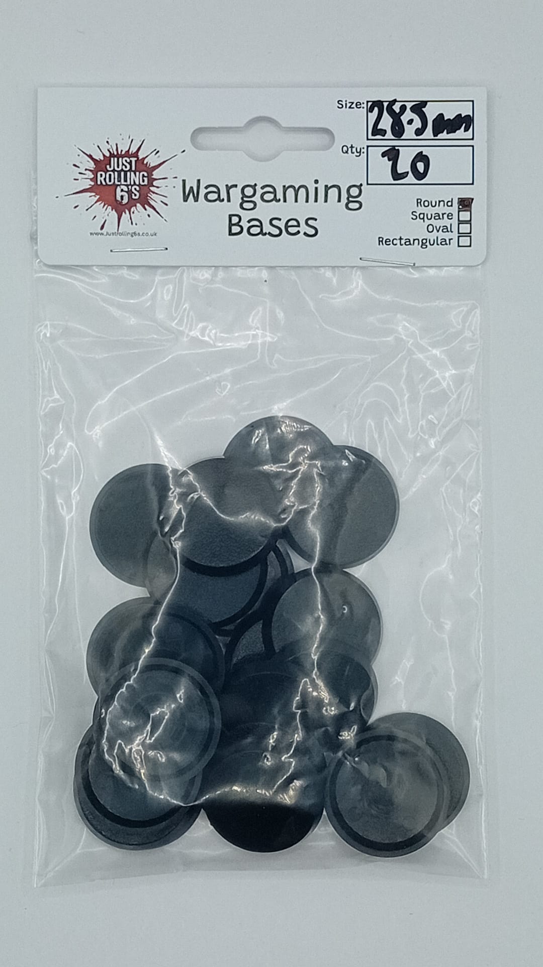 28.5mm Round Wargaming Miniature Bases