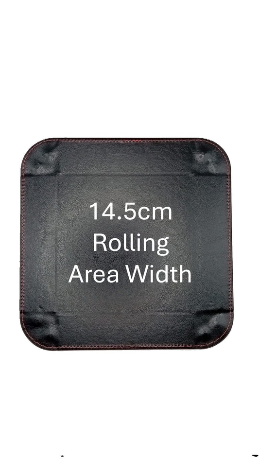 Purple Dice Square Folding Tray with PU Leather backing