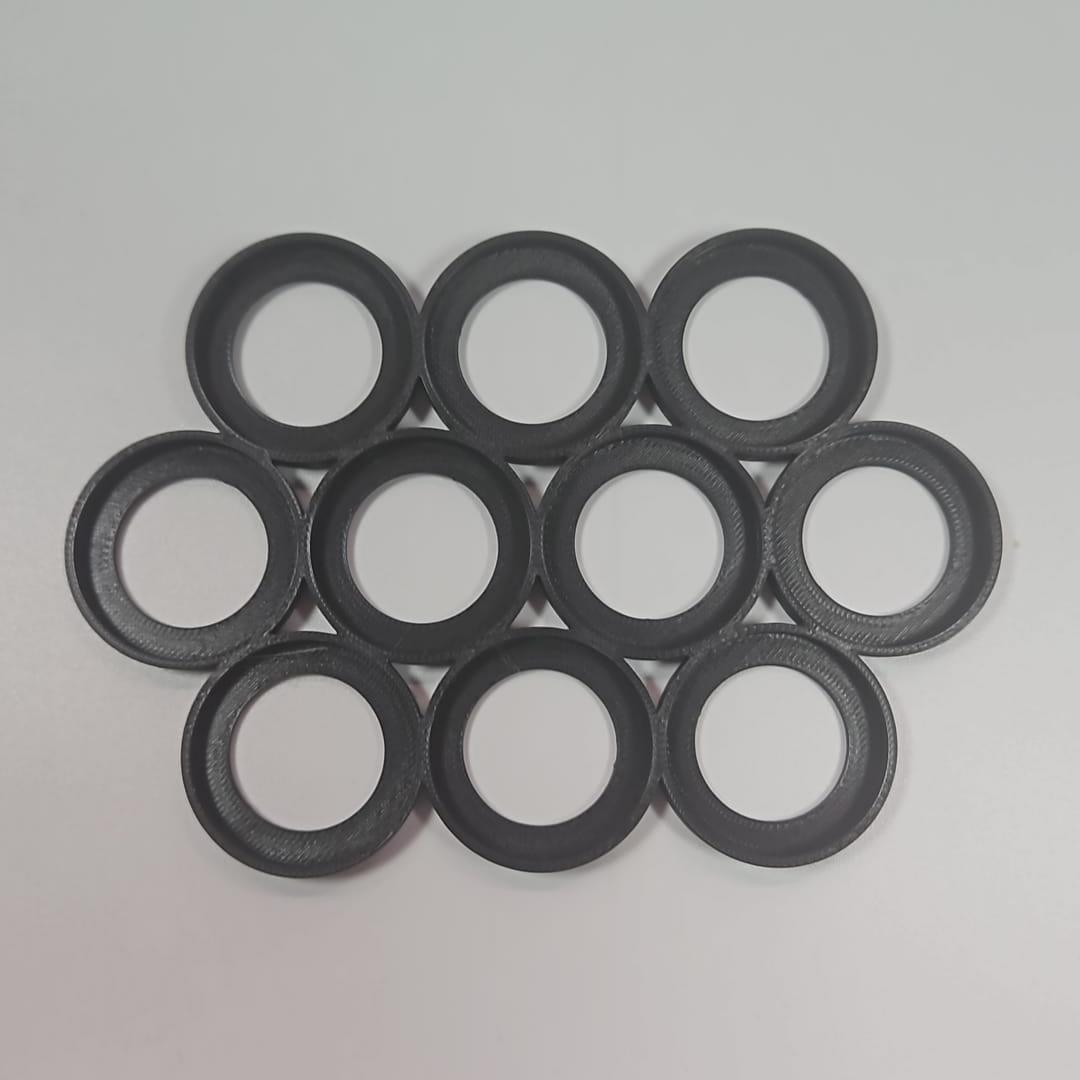 Black 25mm 10 model Cloud shape movement tray for Tabletop Wargaming