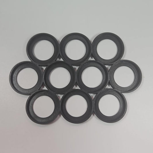 Black 25mm 10 model Cloud shape movement tray for Tabletop Wargaming