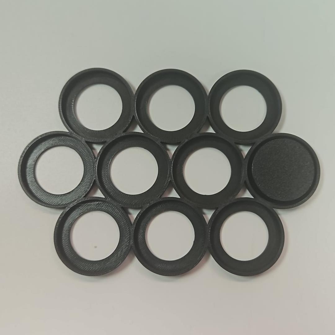 Black 28.5mm 10 model Cloud shape movement tray for Tabletop Wargaming