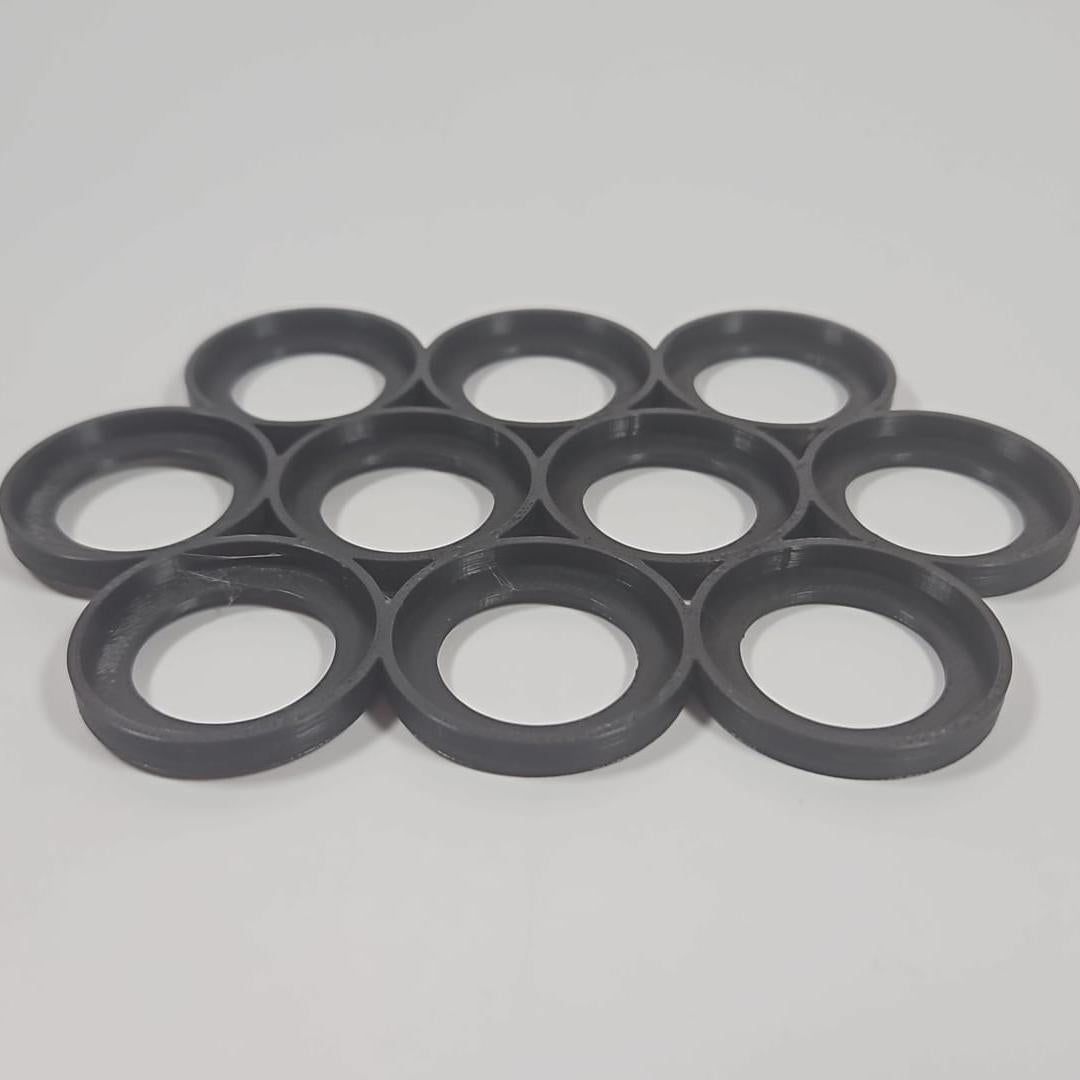 Black 28.5mm 10 model Cloud shape movement tray for Tabletop Wargaming