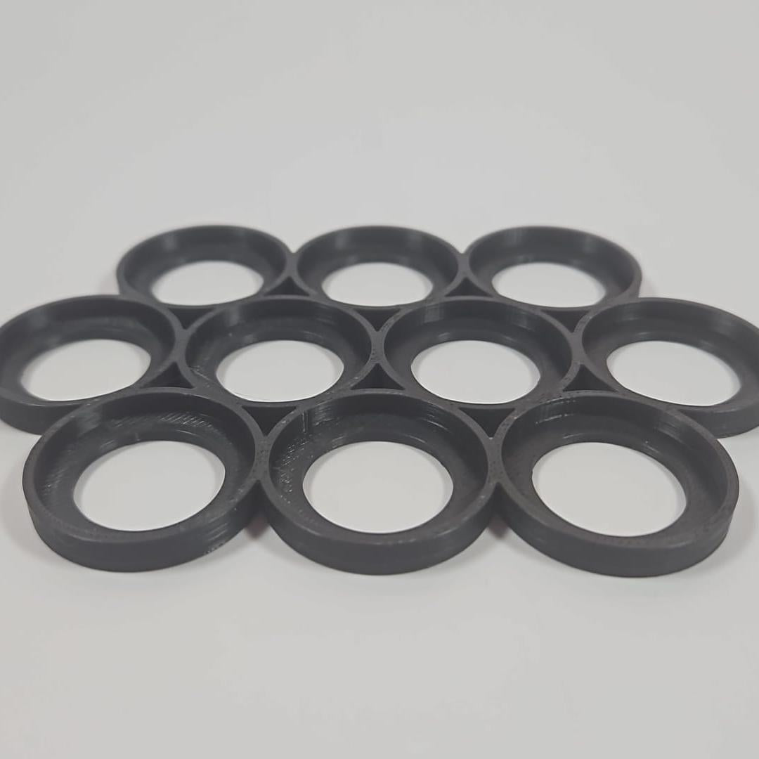 Black 32.5mm 10 model Cloud shape movement tray for Tabletop Wargaming