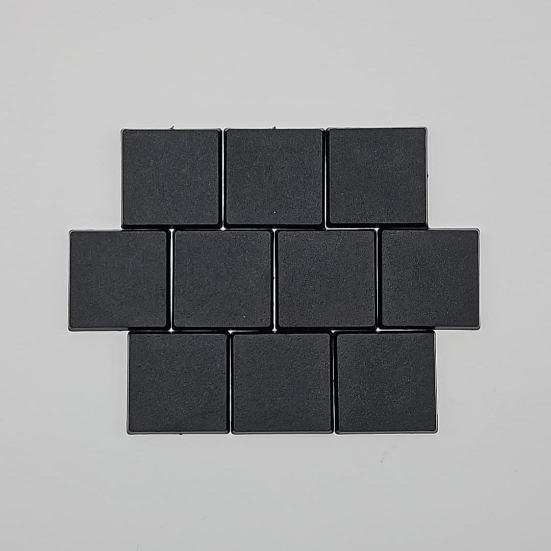 40mm Square Wargaming Miniature Base Pack of 10