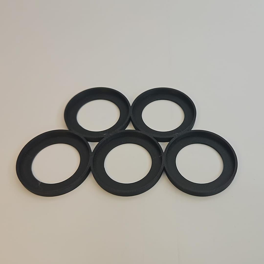 Black 40mm 5 model cloud shape movement tray for Tabletop Wargaming