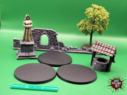 80mm Round Wargaming Miniature Base Pack of 3