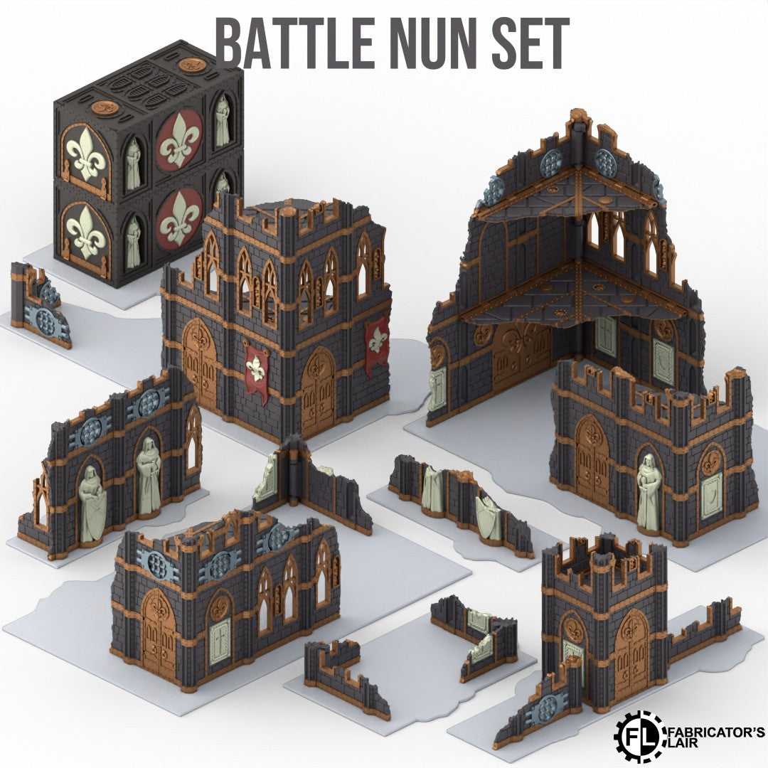 40K foldable terrain - Battle Nun set