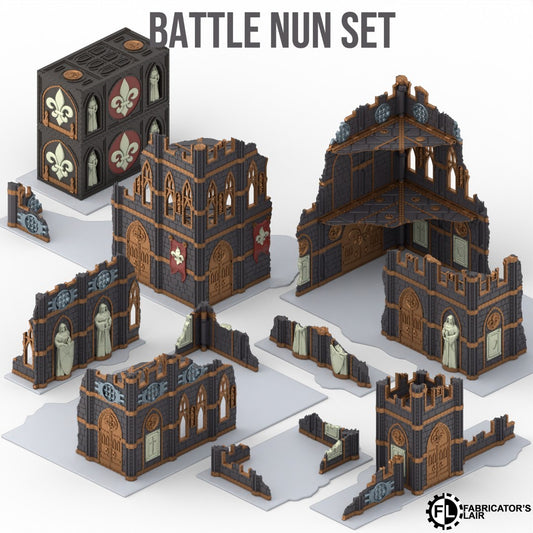 40K foldable terrain - Battle Nun set