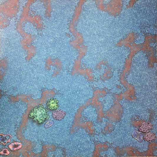 36" by 36" Wargaming Battlemat - Alien Wasteland