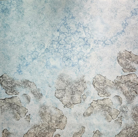 36" by 36" Wargaming Battlemat - Arctic Wasteland