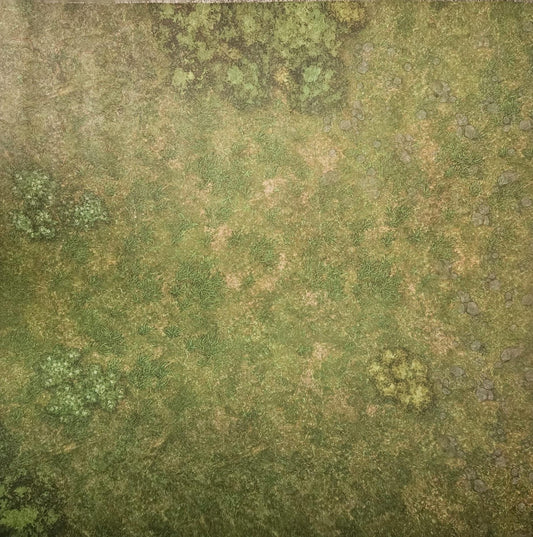 36" by 36"  Wargaming Battlemat - Green Forest and Grassland