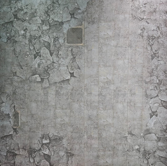 36" by 36" Wargaming Battlemat - City Ruins
