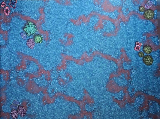 60" by 44" Wargaming Battle Mat - Alien Wasteland