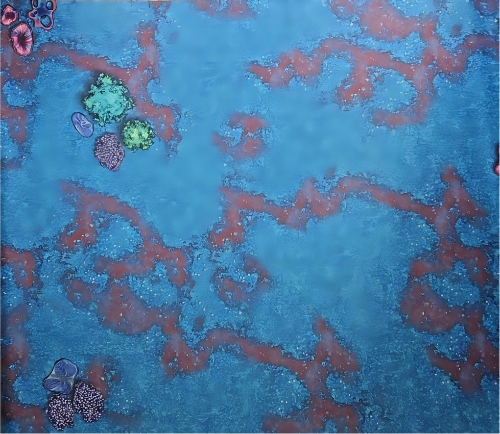 60" by 44" Wargaming Battle Mat - Alien Wasteland With Carry Bag