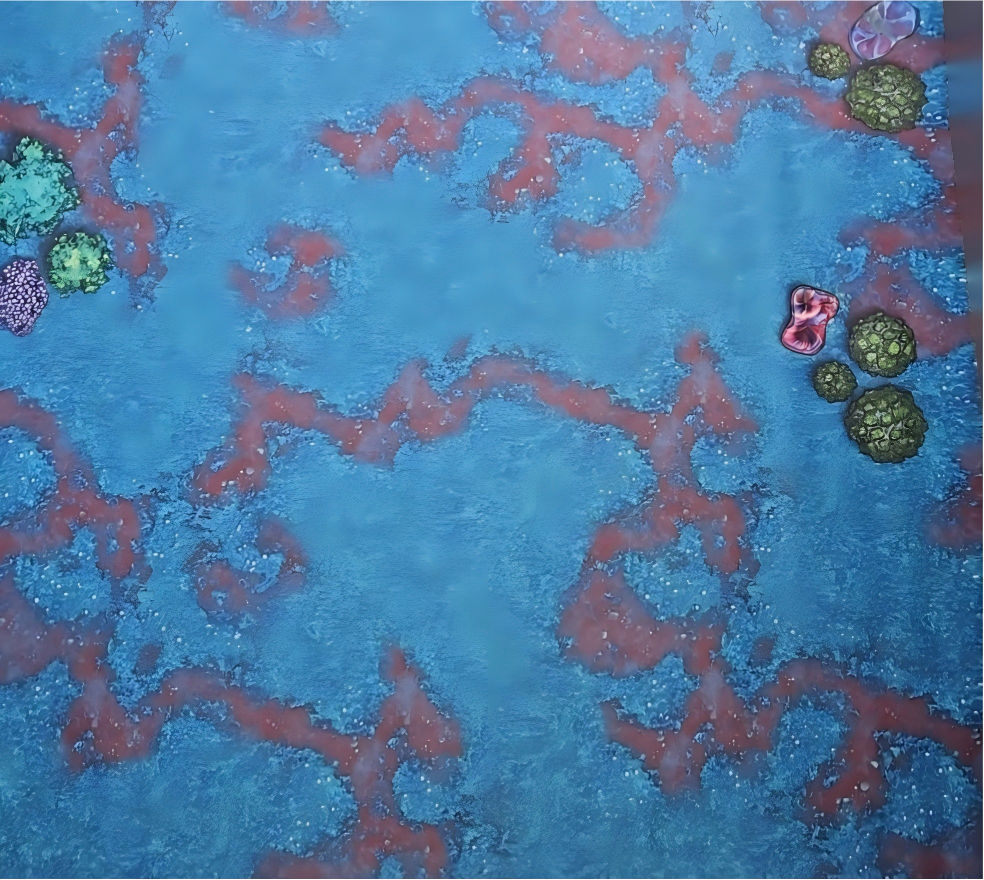 60" by 44" Wargaming Battle Mat - Alien Wasteland With Carry Bag