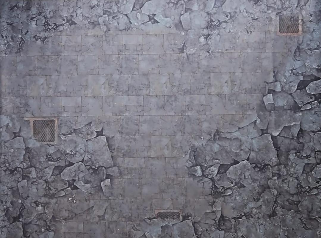 60" by 44"  Wargaming Battle Mat - City Ruins