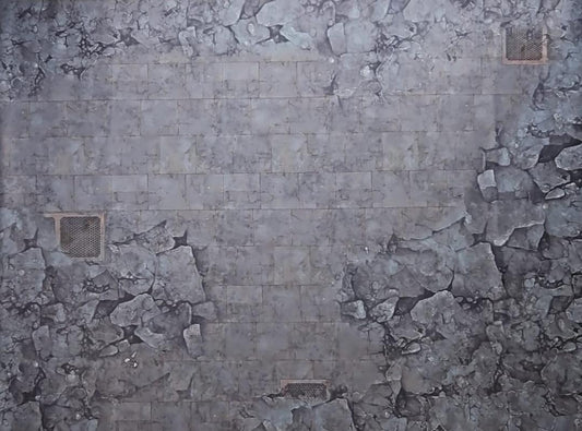60" by 44"  Wargaming Battle Mat - City Ruins