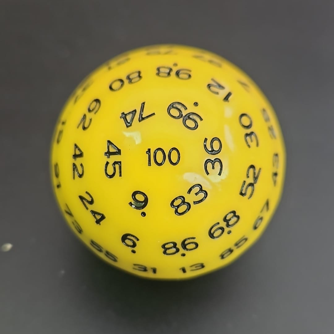Yellow Cue Ball D100