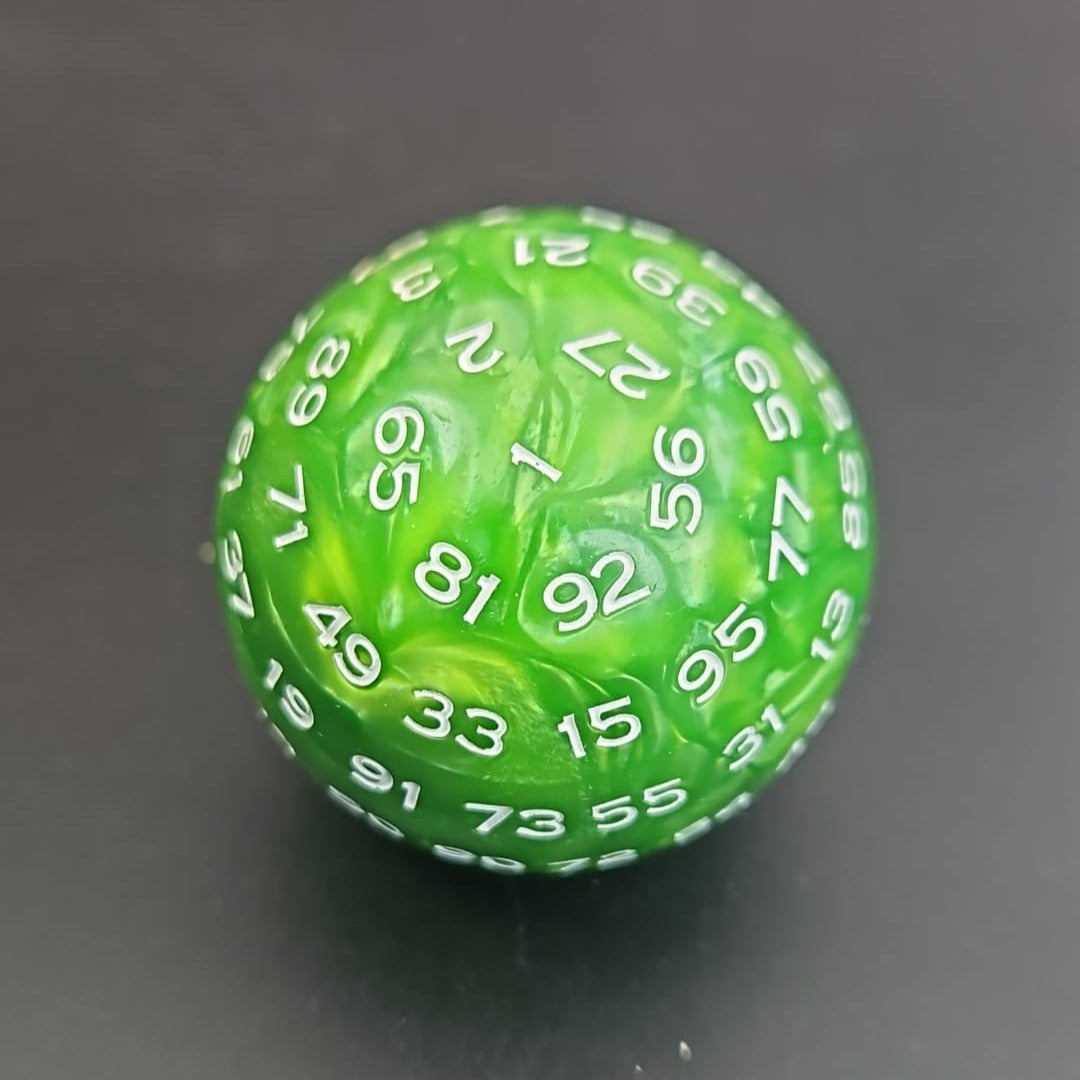 Green Warpstone Ball D100