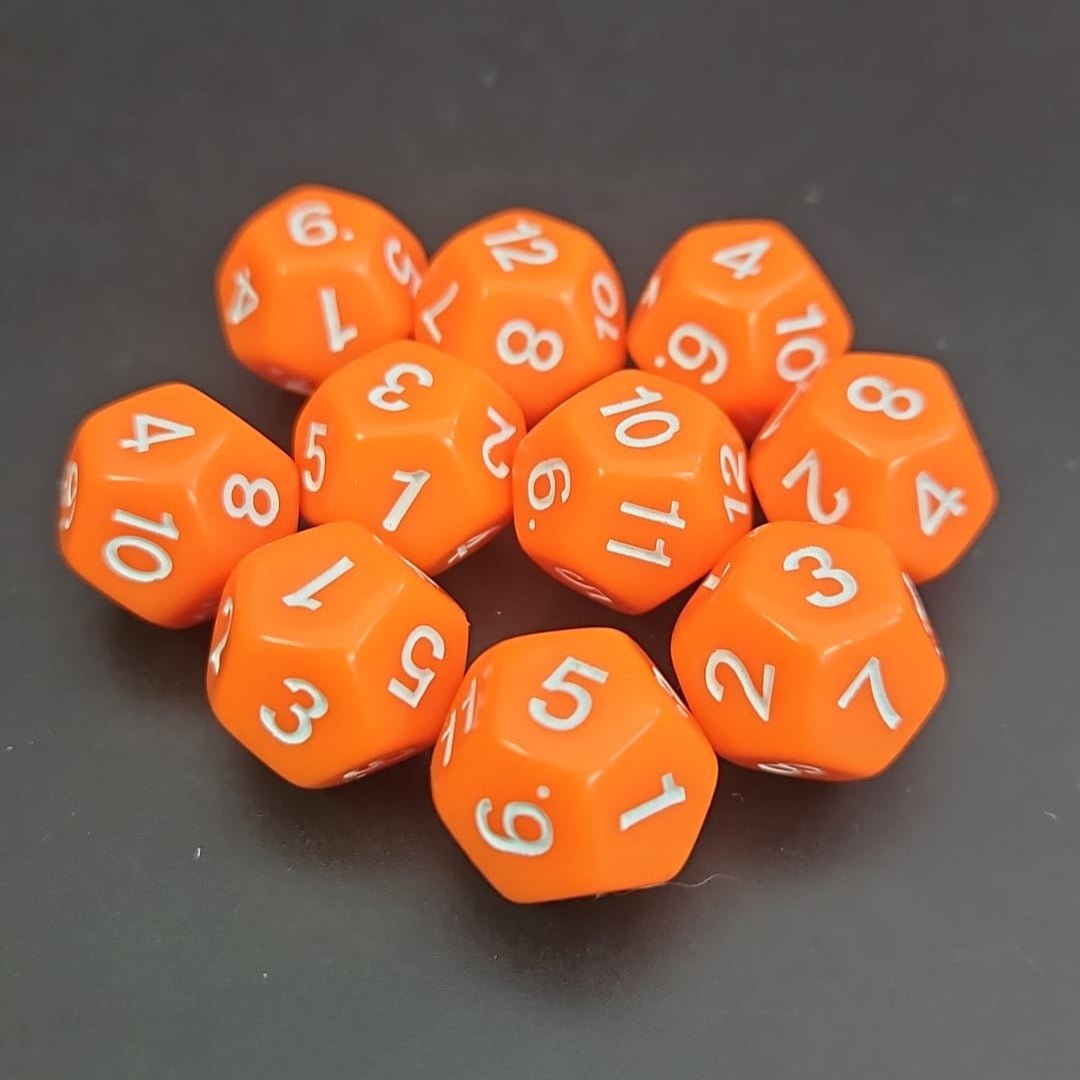 D12 Orange D12 Orange Dice