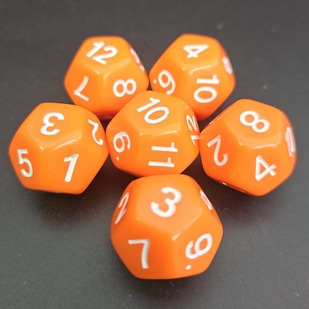 D12 Orange D12 Orange Dice