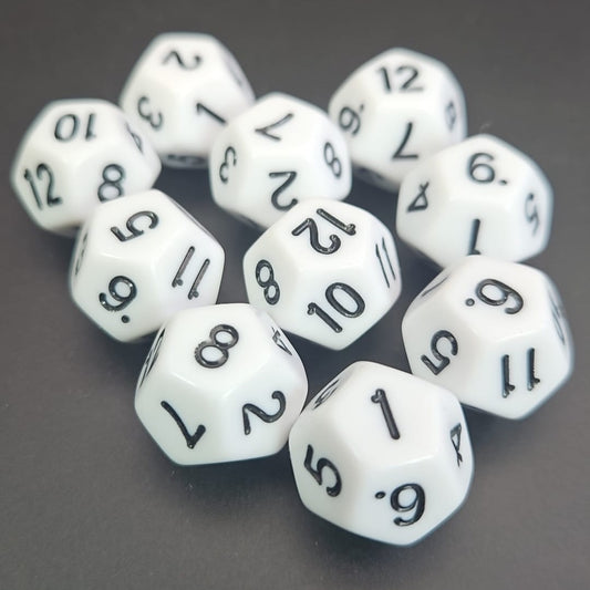 D12 White Dice
