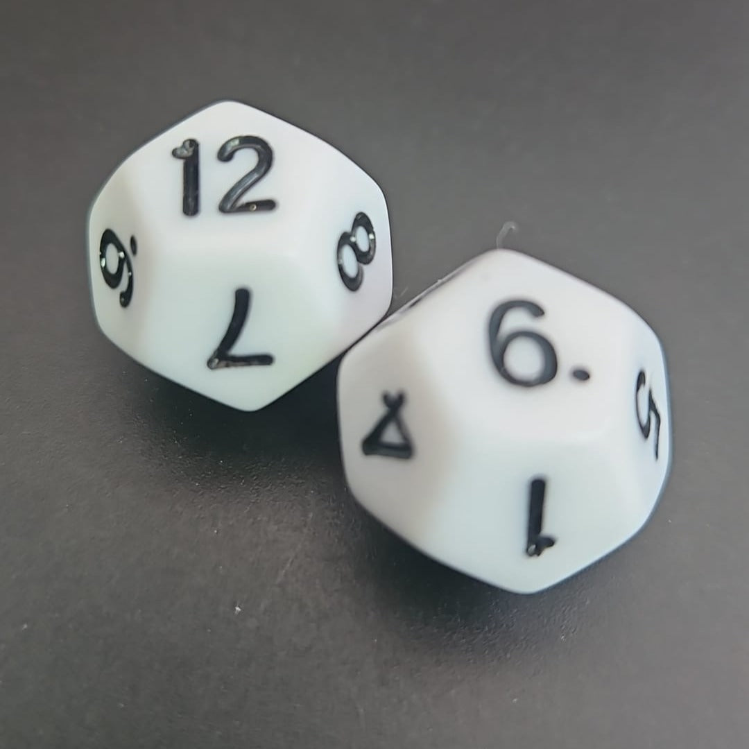 D12 White Dice