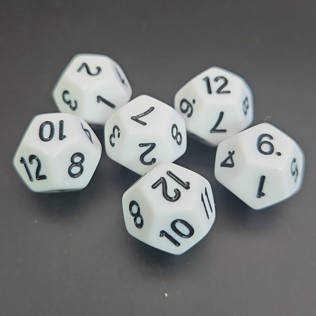 D12 White Dice