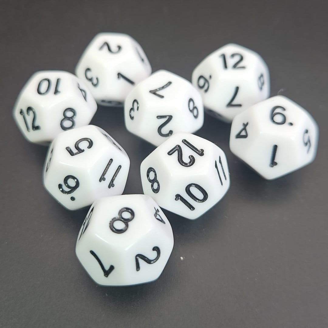 D12 White Dice