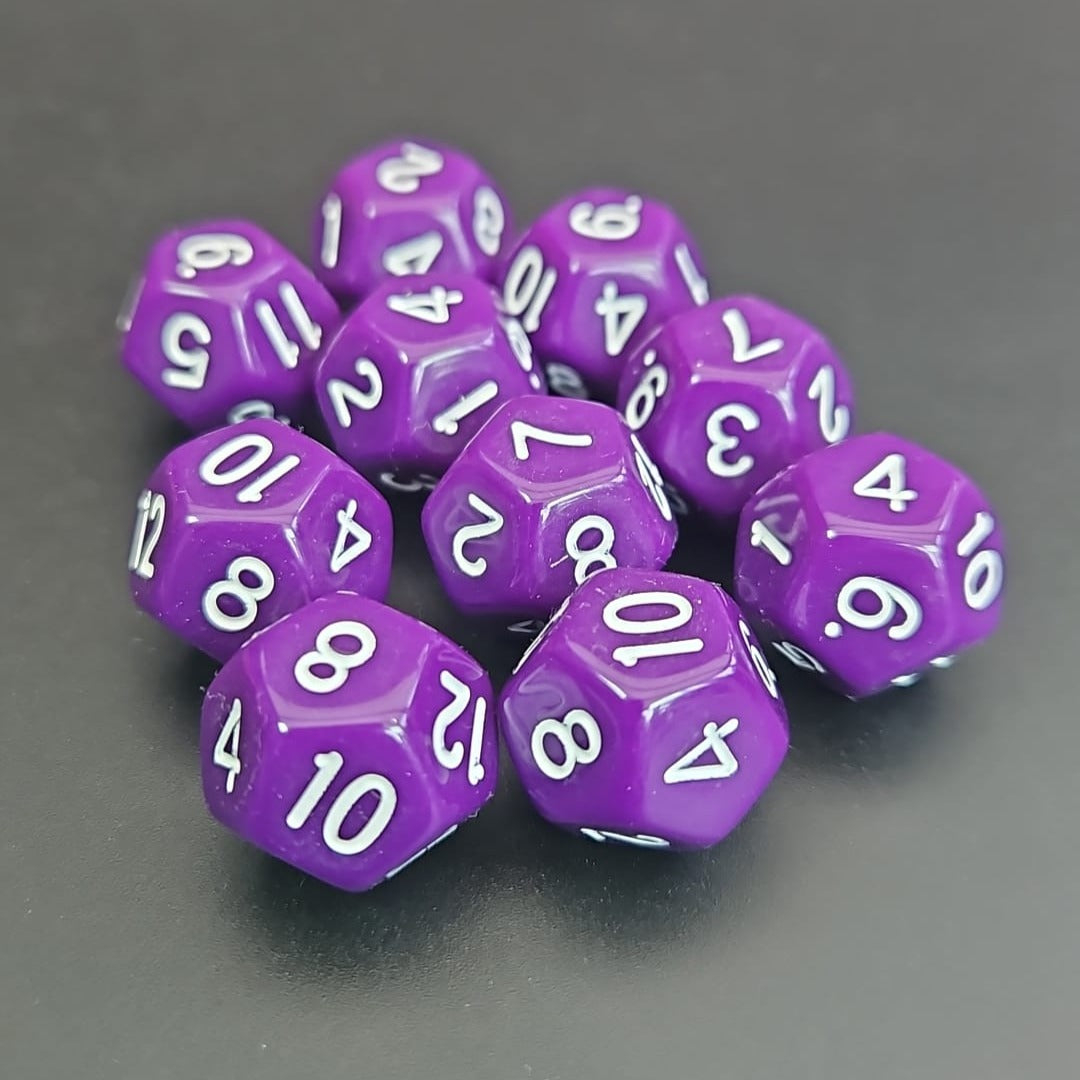 D12 Purple Dice