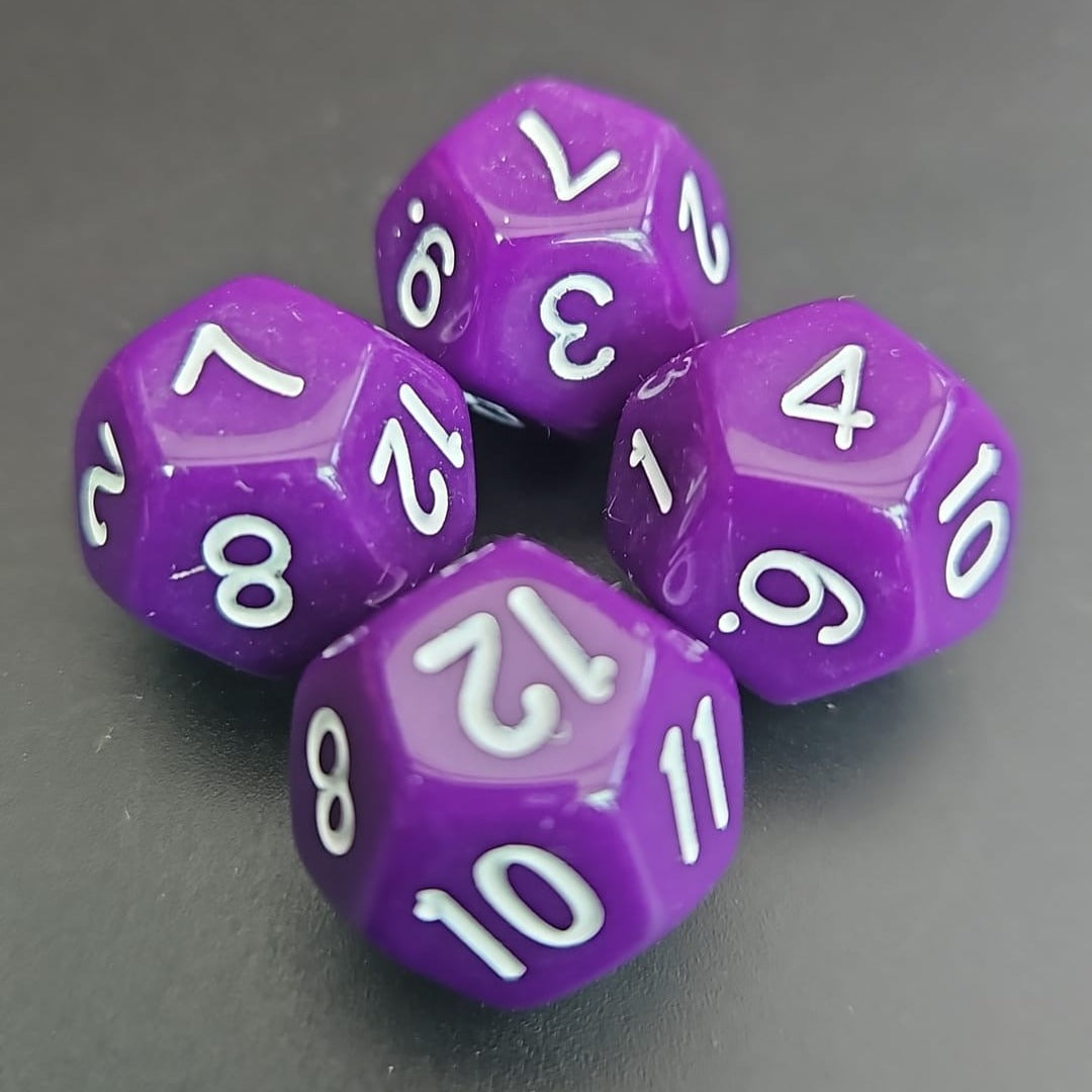 D12 Purple Dice