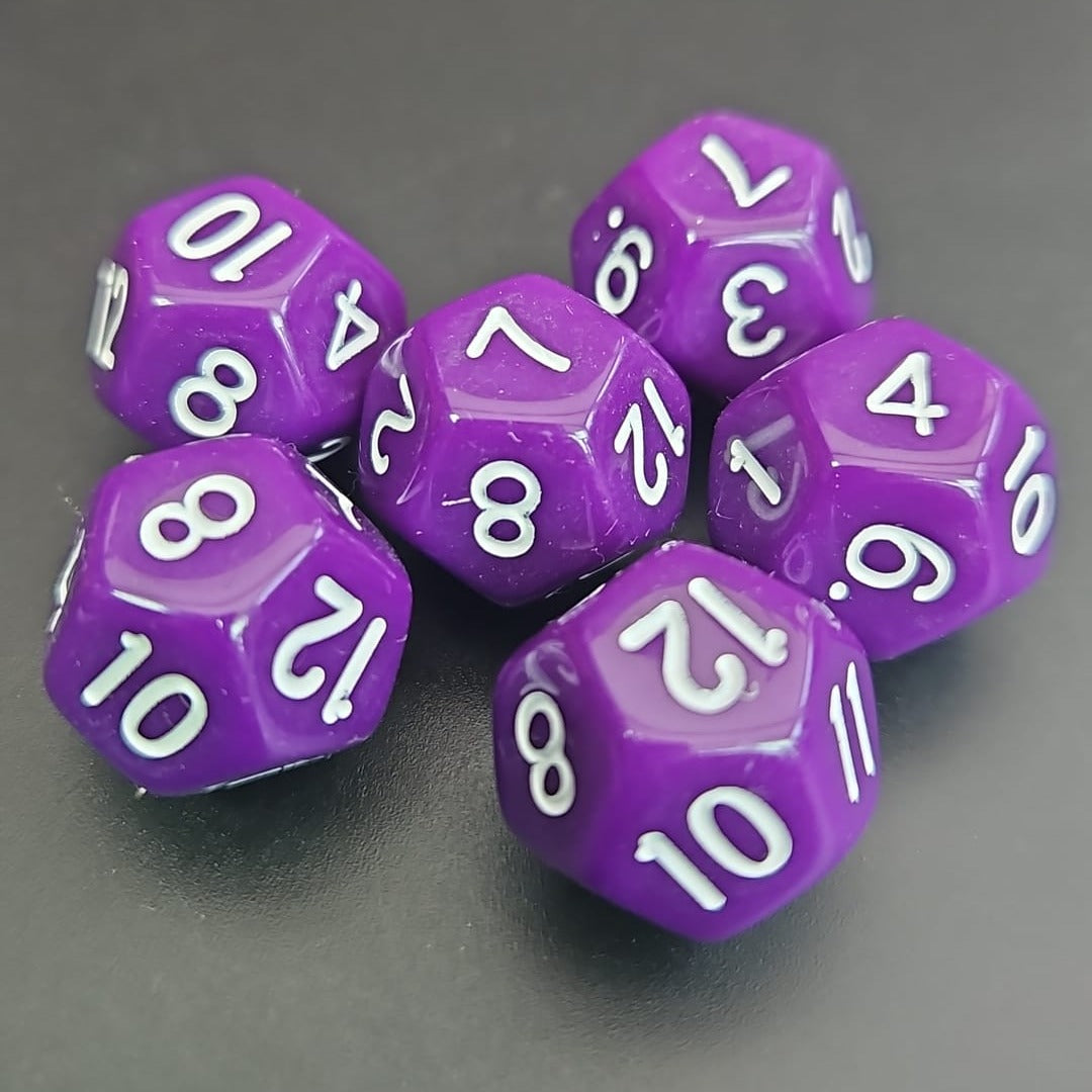 D12 Purple Dice