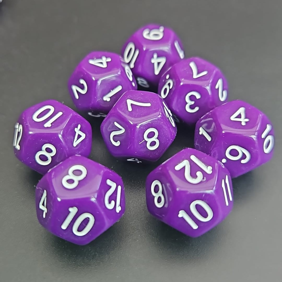 D12 Purple Dice