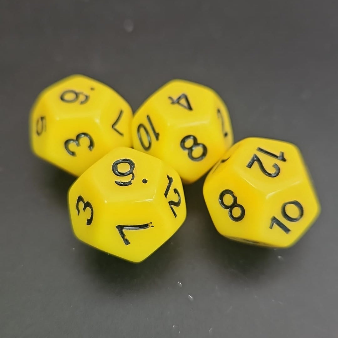 D12 Yellow Dice