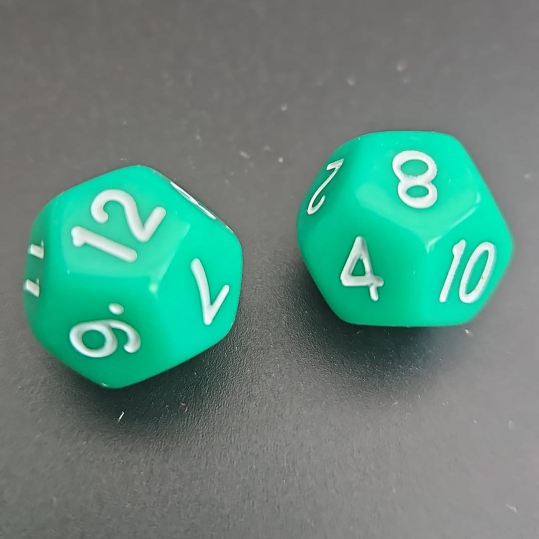 D12 Green Dice