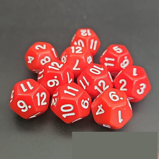 D12 Red Dice