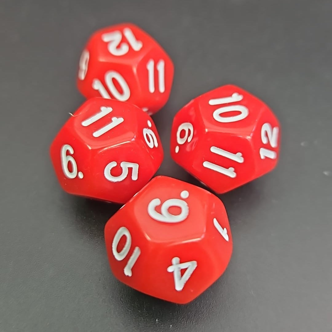 D12 Red Dice