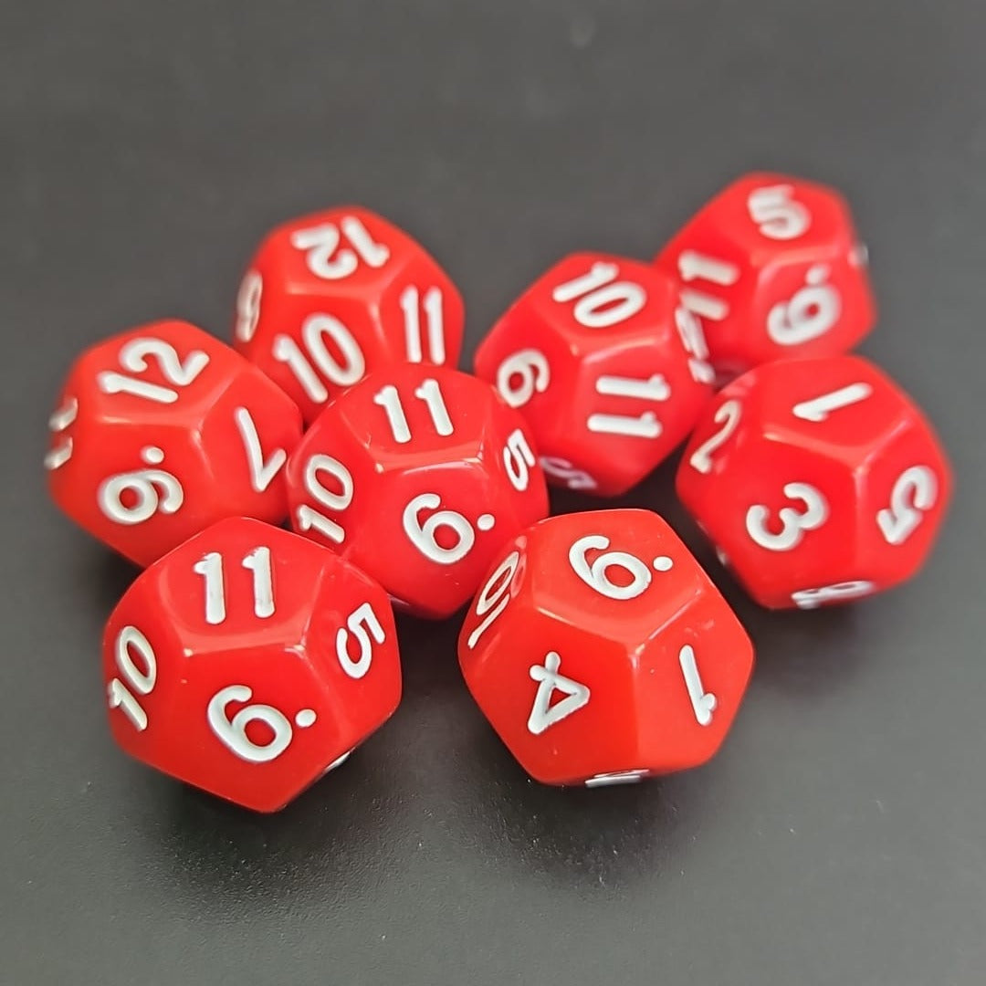D12 Red Dice