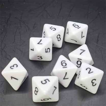 Pack of White 20mm D8 Dice