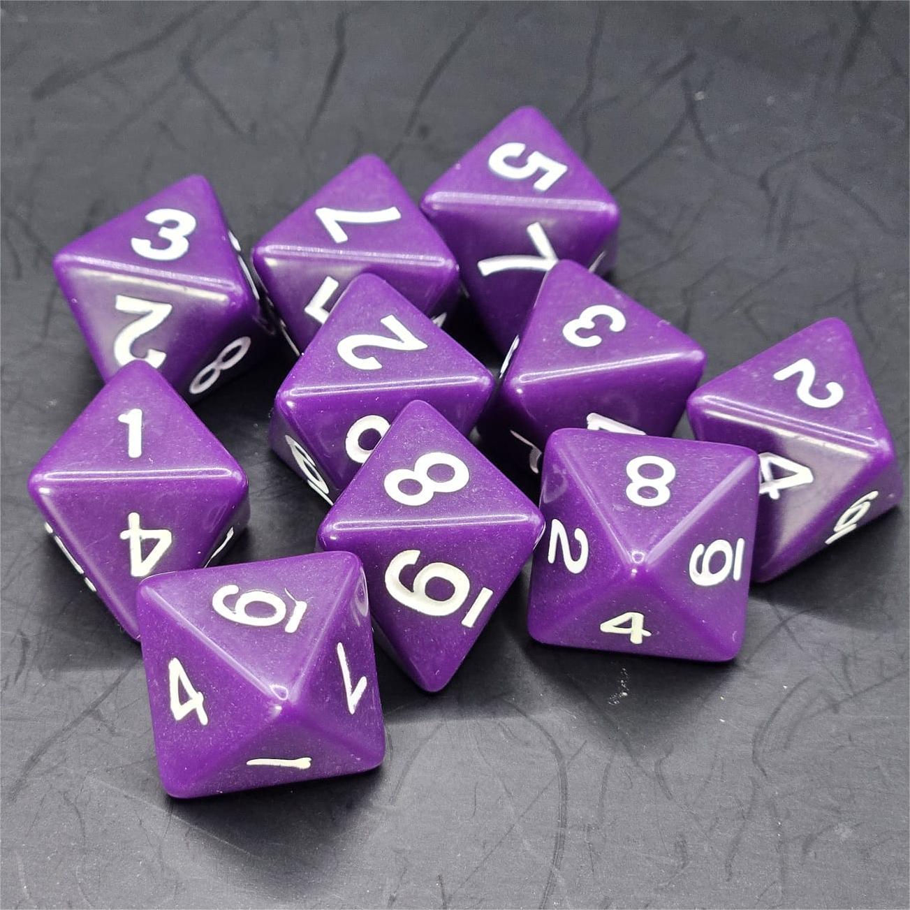 Pack of Purple 20mm D8 Dice