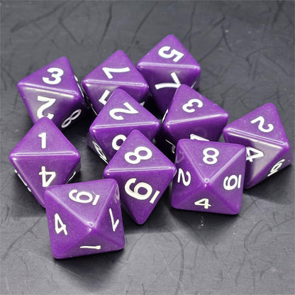 Pack of Purple 20mm D8 Dice